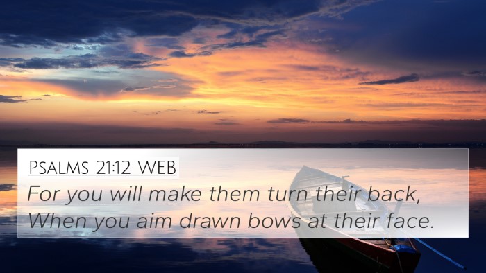 Psalms 21:12 WEB Bible Verse Image