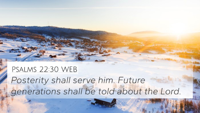 Psalms 22:30 WEB Bible Verse Image