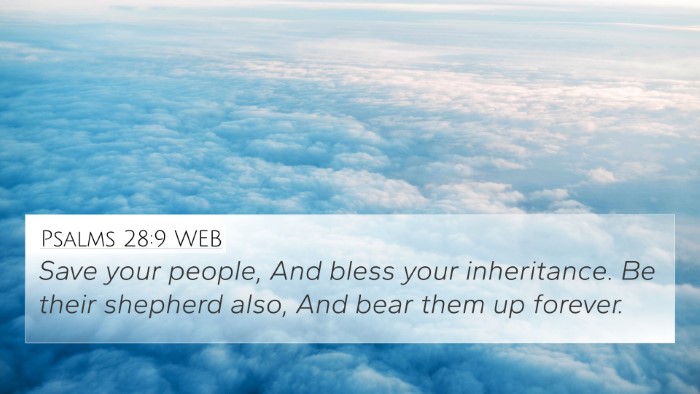 Psalms 28:9 WEB Bible Verse Image