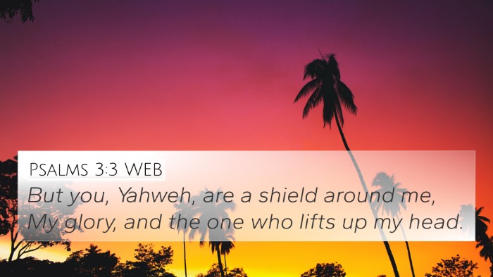 Psalms 3:3 WEB Bible Verse Image