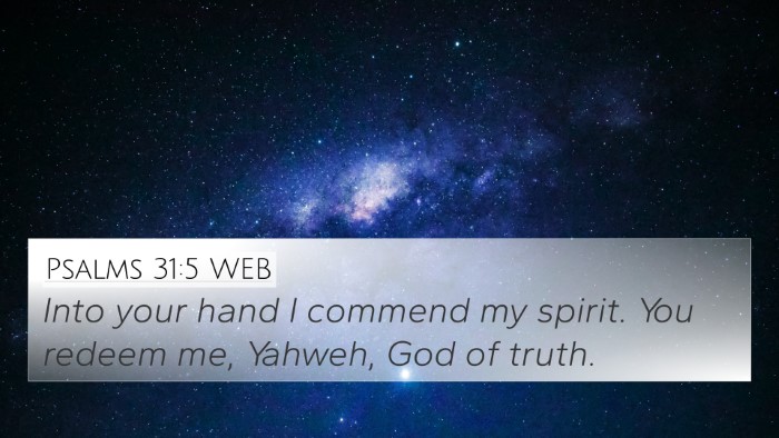 Psalms 31:5 WEB Bible Verse Image