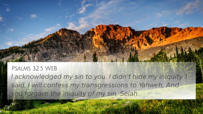 Psalms 32:5 WEB Bible Verse Image