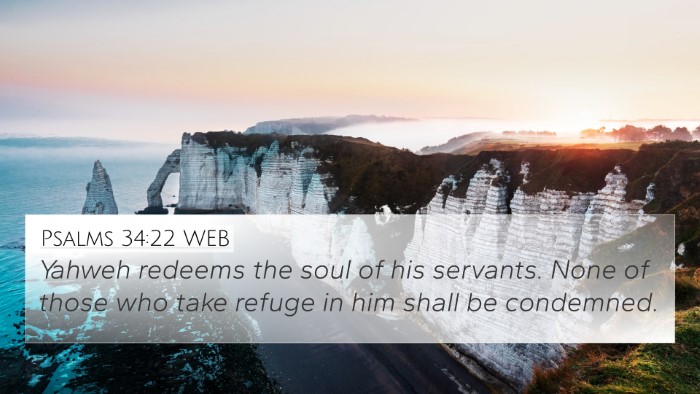 Psalms 34:22 WEB 4K Wallpaper - Yahweh redeems the soul of his servants. None of - 4K Wallpaper Bible Verse