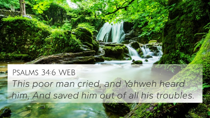 Psalms 34:6 WEB Bible Verse Image