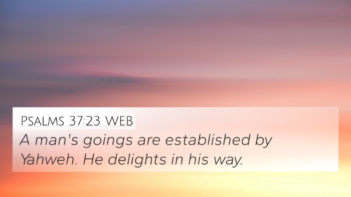 Psalms 37:23 WEB Bible Verse Image
