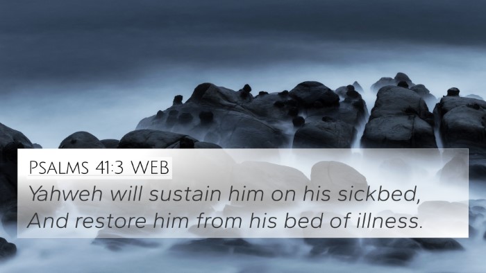 Psalms 41:3 WEB Bible Verse Image