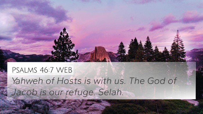 Psalms 46:7 WEB Bible Verse Image