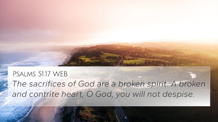 Psalms 51:17 WEB Bible Verse Image
