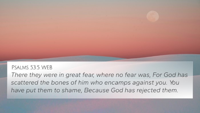 Psalms 53:5 WEB Bible Verse Image
