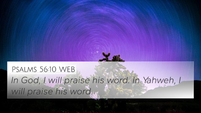 Psalms 56:10 WEB Bible Verse Image