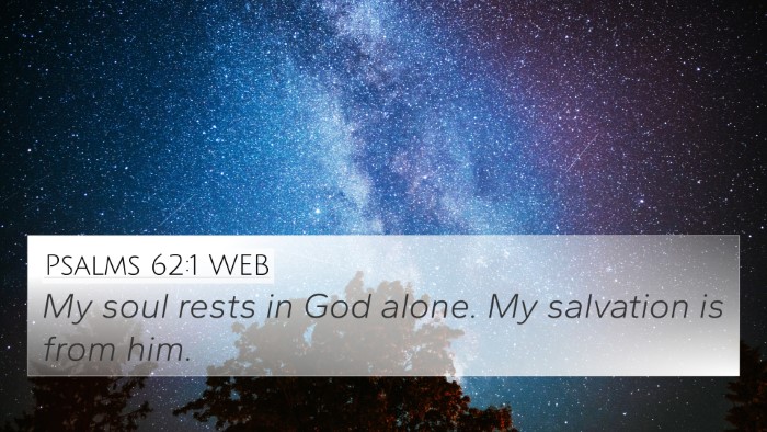 Psalms 62:1 WEB Bible Verse Image