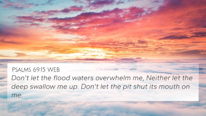 Psalms 69:15 WEB Bible Verse Image