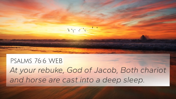 Psalms 76:6 WEB Bible Verse Image