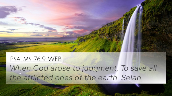 Psalms 76:9 WEB Bible Verse Image