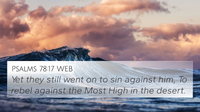 Psalms 78:17 WEB Bible Verse Image