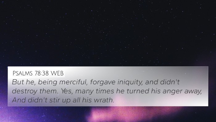 Psalms 78:38 WEB Bible Verse Image