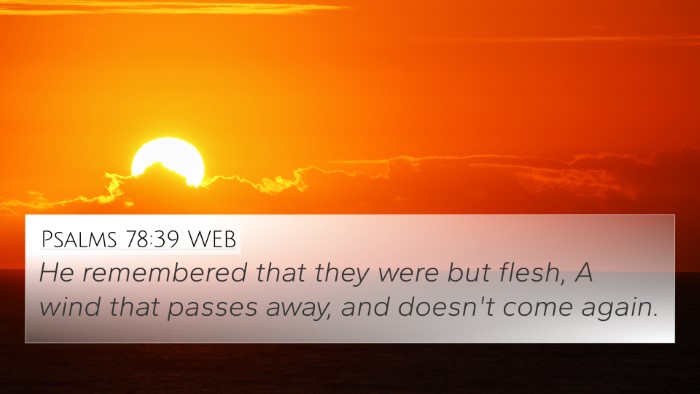 Psalms 78:39 WEB Bible Verse Image