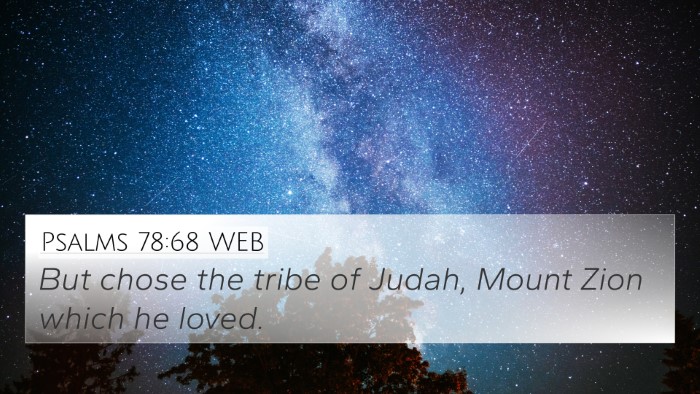 Psalms 78:68 WEB Bible Verse Image