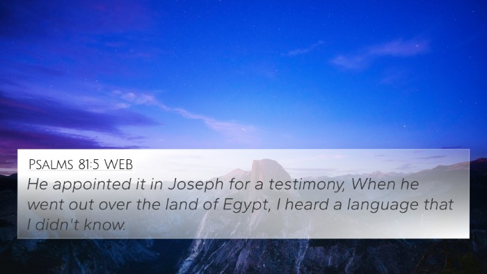 Psalms 81:5 WEB Bible Verse Image