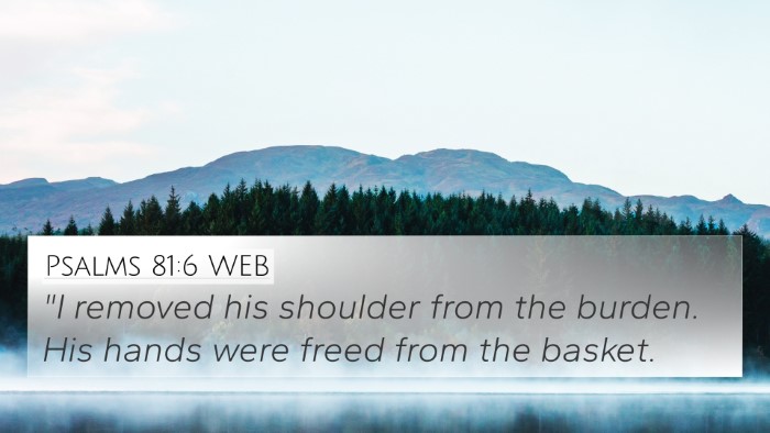 Psalms 81:6 WEB Bible Verse Image