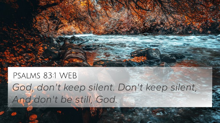 Psalms 83:1 WEB Bible Verse Image