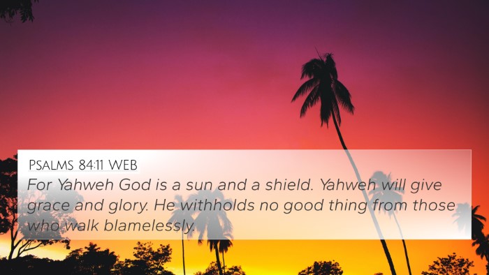 Psalms 84:11 WEB Bible Verse Image