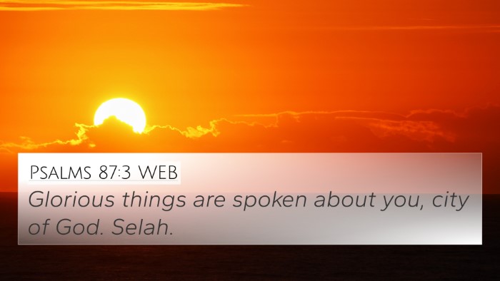 Psalms 87:3 WEB Bible Verse Image