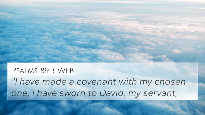 Psalms 89:3 WEB Bible Verse Image