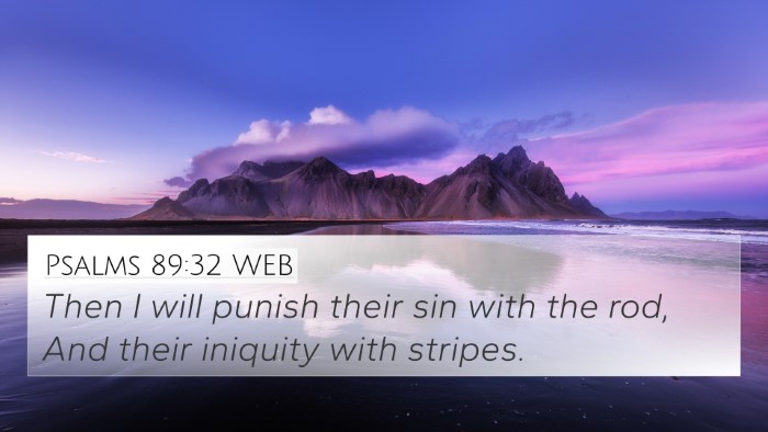Psalms 89:32 WEB Bible Verse Image