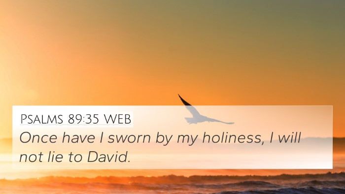 Psalms 89:35 WEB Bible Verse Image