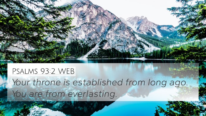 Psalms 93:2 WEB Bible Verse Image