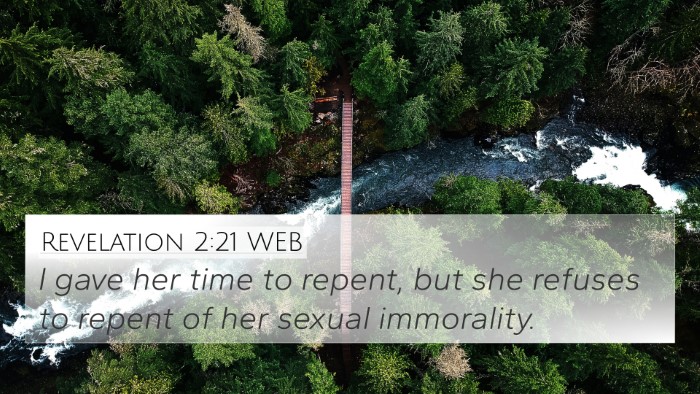 Revelation 2:21 WEB Bible Verse Image