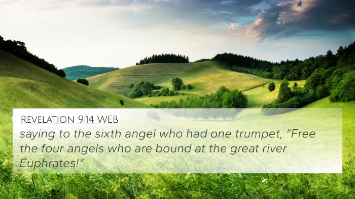 Revelation 9:14 WEB Bible Verse Image