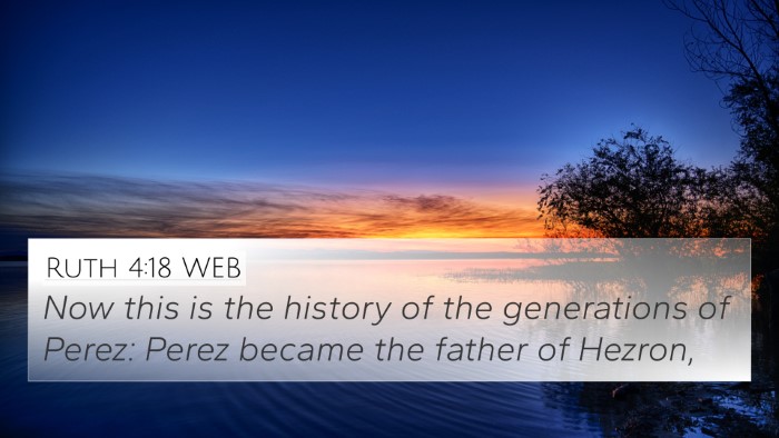 Ruth 4:18 WEB Bible Verse Image