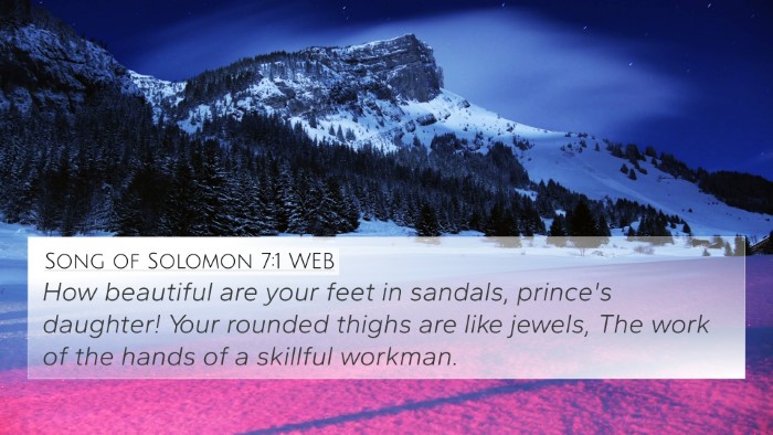 Song of Solomon 7:1 WEB 4K Wallpaper - How beautiful are your feet in sandals, prince's - 4K Wallpaper Bible Verse
