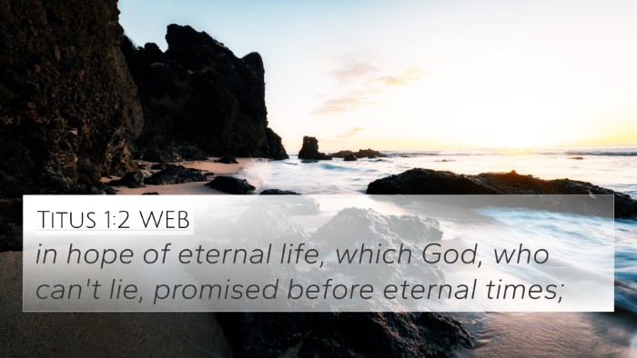Titus 1:2 WEB Bible Verse Image