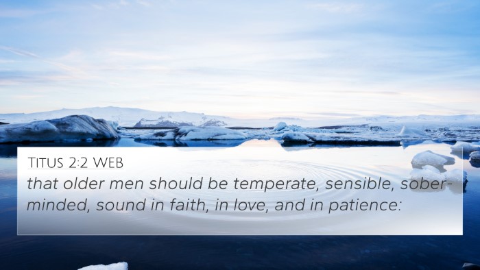 Titus 2:2 WEB Bible Verse Image