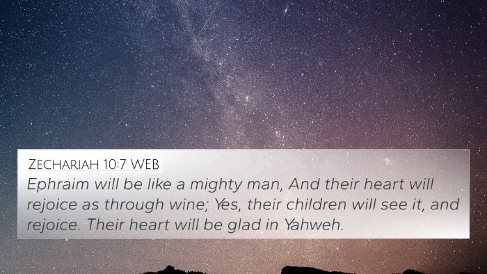 Zechariah 10:7 WEB Bible Verse Image