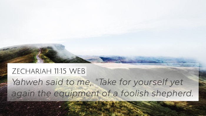Zechariah 11:15 WEB 4K Wallpaper - Yahweh said to me, 