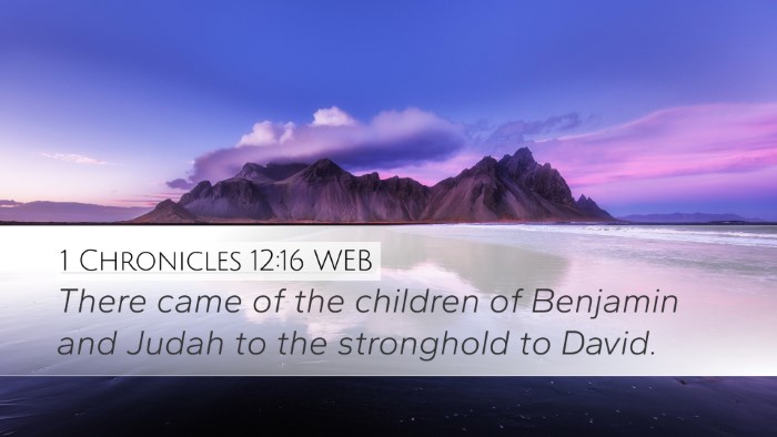 1 Chronicles 12:16 WEB Bible Verse Image