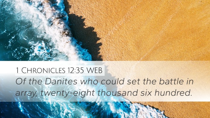1 Chronicles 12:35 WEB Bible Verse Image