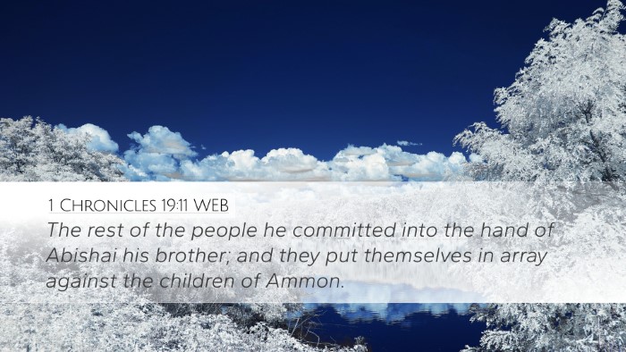 1 Chronicles 19:11 WEB Bible Verse Image