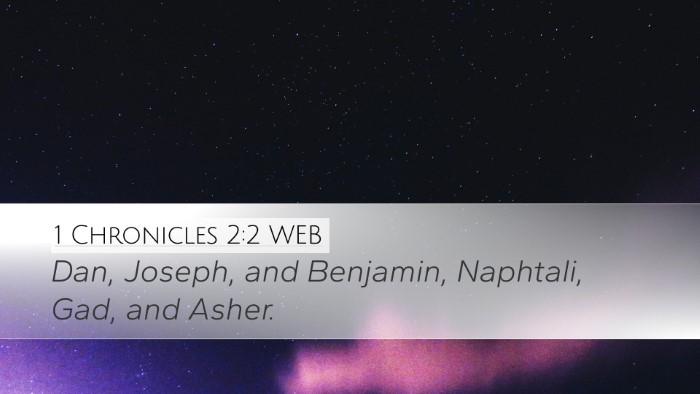 1 Chronicles 2:2 WEB Desktop Wallpaper - Dan, Joseph, and Benjamin, Naphtali, Gad, and - Desktop Bible Verse Wallpaper