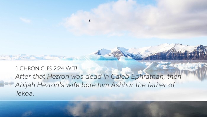 1 Chronicles 2:24 WEB Bible Verse Image