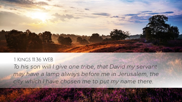 1 Kings 11:36 WEB Bible Verse Image