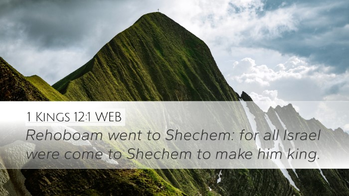 1 Kings 12:1 WEB Bible Verse Image