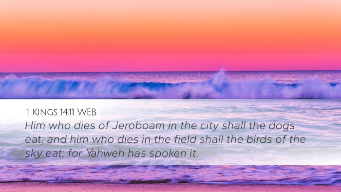 1 Kings 14:11 WEB Bible Verse Image