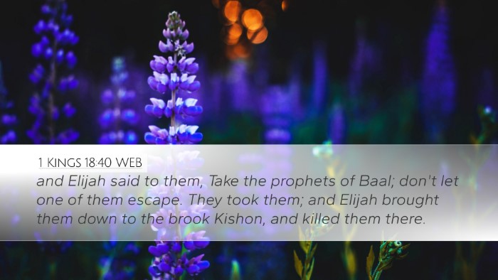 1 Kings 18:40 WEB Bible Verse Image
