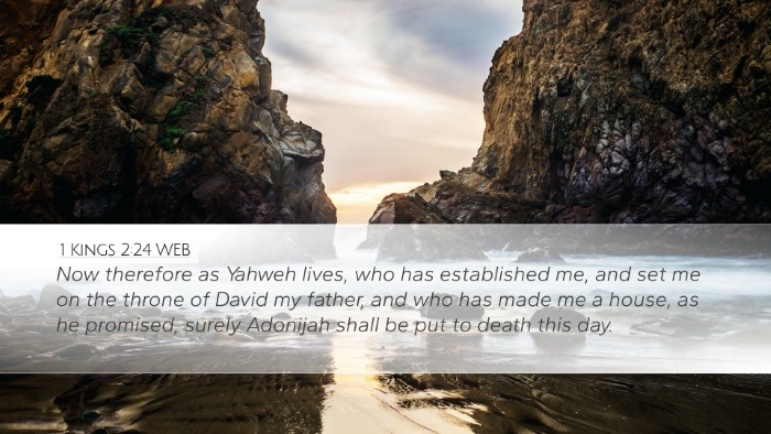 1 Kings 2:24 WEB Bible Verse Image