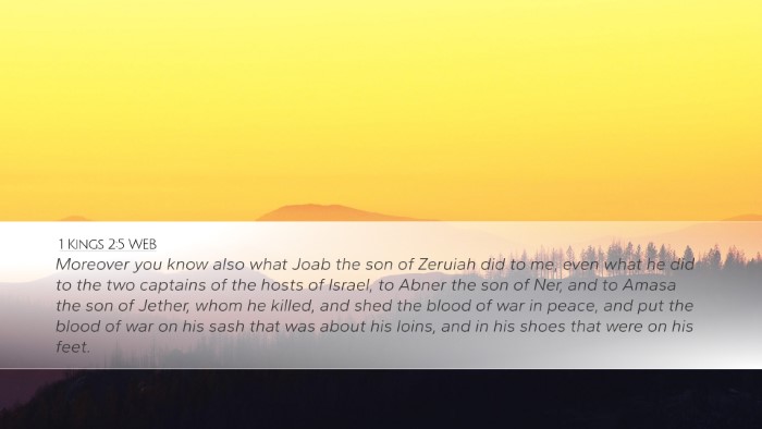 1 Kings 2:5 WEB Bible Verse Image